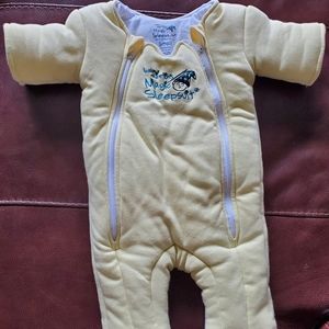 Baby Merlin's Magic Sleepsuit Size Small-  3-6 months, 12-18lbs, Soft Yellow
